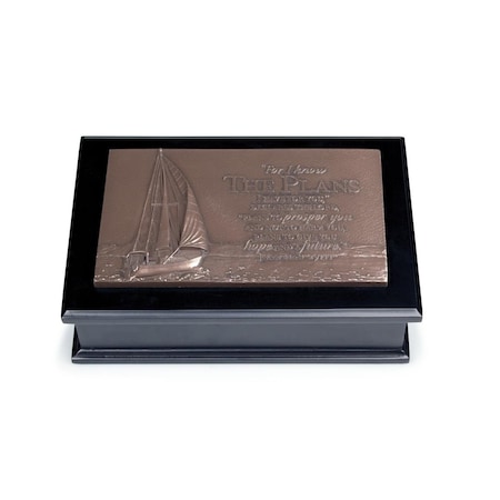 Manmade 89375 Sculpture - Moments of Faith-Sailboat Journey-Box - No. 23007 MA3324227